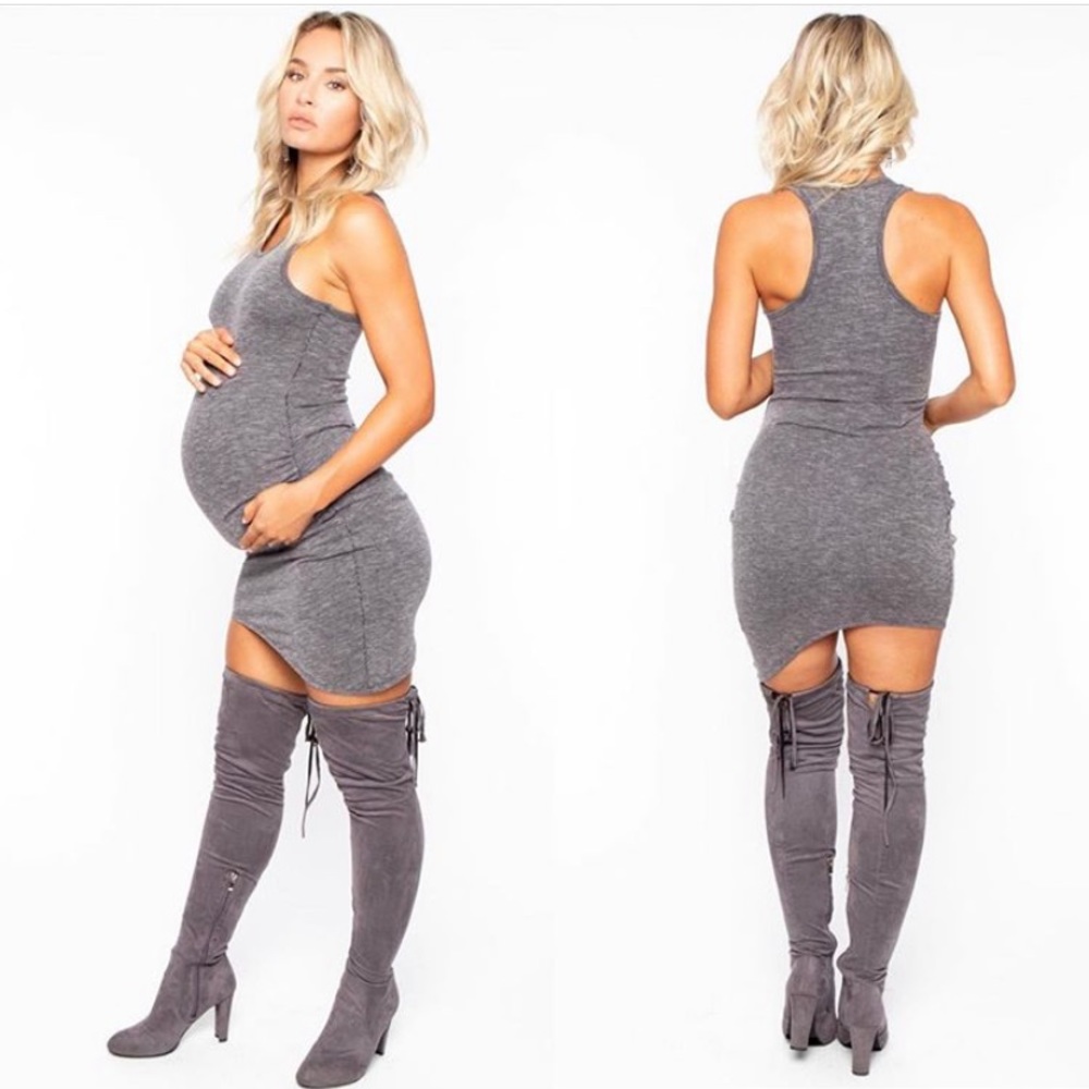 Bump Biddy asymmetrical bodycon dress